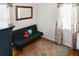 Spare bedroom with a pull-out couch and decorative pillows at 819 Glendale St, Lakeland, FL 33803
