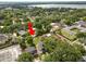 Aerial shot of the property and neighborhood, emphasizing location in a residential area at 918 South Blvd, Lakeland, FL 33803