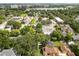 Scenic aerial view showcasing the property and its proximity to local buildings and businesses at 918 South Blvd, Lakeland, FL 33803