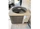 View of the home's air conditioning unit, ensuring efficient cooling during hot weather at 10 Webb Rd, Winter Haven, FL 33881