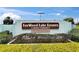 Entrance sign to Foxwood Lake Estates, a senior community with deed restrictions at 1811 Sherwood Hill Dr, Lakeland, FL 33810