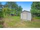 View of shed located in the backyard, with ample room for storage at 1830 Casco, Lakeland, FL 33801