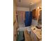 Modest bathroom featuring a tub with shower and functional vanity at 240 Lake Thomas Dr, Winter Haven, FL 33880