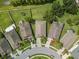 Birds eye view of well-maintained homes in a Gathering-friendly neighborhood at 2544 Ladoga Dr, Lakeland, FL 33805