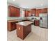 Modern kitchen with granite countertops and stainless steel appliances at 2544 Ladoga Dr, Lakeland, FL 33805
