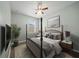Luxurious main bedroom showcasing four-poster bed and stylish decor at 2544 Ladoga Dr, Lakeland, FL 33805