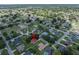 A comprehensive aerial view reveals this home's location within a peaceful residential community at 2714 Highlands Vue Pkwy, Lakeland, FL 33813