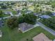 Aerial view of the property showcasing the spacious lot, mature trees, and proximity to neighborhood amenities at 2714 Highlands Vue Pkwy, Lakeland, FL 33813