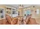Bright and airy living room features built-in shelves and comfortable furniture at 2817 High Winds Ln, Lakeland, FL 33813