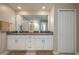 Bathroom featuring double sinks, granite countertops, and tiled floors at 2958 Flying Blackbird Rd, Bartow, FL 33830