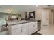 Spacious kitchen island with granite countertop, stainless steel dishwasher, and open layout at 2958 Flying Blackbird Rd, Bartow, FL 33830