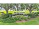 Landscaped 'Highland Hills South' community sign featuring stone and decorative bushes at 6757 High Grove Dr, Lakeland, FL 33813