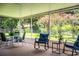 Inviting screened patio with comfortable seating, perfect for enjoying the outdoors at 6920 Newman E Cir, Lakeland, FL 33811