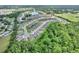 An aerial view of the community, showcasing winding streets, ponds, and lush green spaces at 7770 Lake James Blvd, Lakeland, FL 33810