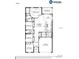 Detailed floor plan of a Shelby home design showcasing the layout of rooms, dimensions, and key features at 1449 Fleur Dr, Davenport, FL 33837