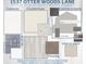 Designer home material selections featuring cabinetry, countertops, and flooring options at 1537 Otter Woods Ln, Auburndale, FL 33823