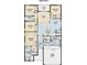 Walton II floor plan showcasing the layout of bedrooms, bathrooms, kitchen, and living spaces at 2169 Rush Bay Way, Orlando, FL 32824