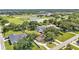 Aerial view showcasing the property, surrounding greenery, and nearby school facilities at 2533 Peterson Rd, Lakeland, FL 33812