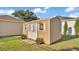 Exterior view of a storage shed in the backyard at 2533 Peterson Rd, Lakeland, FL 33812