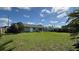 Green backyard features lush lawn, providing a private outdoor space, with a house in the background at 3100 Abaco St, Orlando, FL 32827
