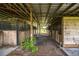 Interior view of a horse barn featuring multiple stalls, providing a functional layout at 4510 Cindy Rd, Lakeland, FL 33810