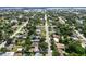 Overhead neighborhood view with mature trees, well-maintained streets and residential properties at 544 Avenue G Se, Winter Haven, FL 33880