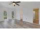This large bedroom has lots of natural light and access to a bathroom at 5722 Antler Trl, Lakeland, FL 33811