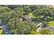 Lush trees surround this home, seen from an aerial view of the property at 6533 Angus Dr, Lakeland, FL 33810