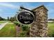 Stone monument sign for the Parkside new home community at 7116 Cruz Ct, Lakeland, FL 33813