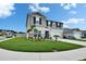 Charming two-story home with well-manicured lawn, complemented by lush landscaping and curb appeal at 7116 Cruz Ct, Lakeland, FL 33813