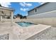 Backyard pool and patio with water feature, offering a serene and luxurious outdoor space at 7116 Cruz Ct, Lakeland, FL 33813