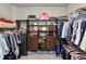 Well-organized walk-in closet with shelving, drawers, and ample hanging space at 961 Christina Chase Dr, Lakeland, FL 33813