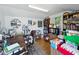 Bright office space with wood floors, lots of book shelves, and a cozy work environment at 1232 Fairlee St, Lakeland, FL 33813