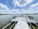 Scenic lake view from the dock with seating offers a relaxing spot to enjoy the water at 2517 Sunset Dr, Winter Haven, FL 33881
