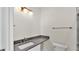 Modern bathroom vanity and shower at 2736 Sunrise Landing Ln, Lakeland, FL 33812