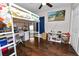 Well-organized bedroom featuring a loft bed and ample storage space at 3015 Thornhill Rd, Winter Haven, FL 33880