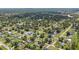 Expansive aerial view of a neighborhood with lush greenery, showcasing the community's serene and spacious environment at 3560 Sandpiper Ln, Mulberry, FL 33860
