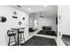 Open-concept dining room area with neutral paint and wood-look floors at 3854 Feather Dr, Lakeland, FL 33812