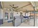 Relaxing covered patio with outdoor furniture and easy access to the pool area at 5313 Nichols W Dr, Lakeland, FL 33812