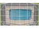 Top-down view of the screened-in pool, perfect for enjoying sunny days in a private setting at 5579 Summerland Hills Dr, Lakeland, FL 33812
