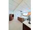 Spacious main bedroom with lots of natural light, carpet and ceiling fan at 622 Elizabeth Ln, Lakeland, FL 33809