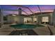 This screened pool area is perfect for unwinding during sunset hours at 6707 Hillis Dr, Lakeland, FL 33813