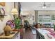 View of living spaces with the dining room in the foreground at 1210 Heidi S Ln, Lakeland, FL 33813