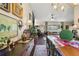 View of living spaces with the dining room in the foreground at 1210 Heidi S Ln, Lakeland, FL 33813