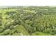 Expansive aerial view of lush acreage featuring mature trees and open green spaces at 15345 Angus Rd, Polk City, FL 33868