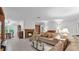 Spacious living room with fireplace at 15345 Angus Rd, Polk City, FL 33868