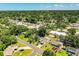 Birds eye view of the residential neighborhood showcasing the tree lined streets, local shops, and well maintained homes at 1720 Park Dr, Lakeland, FL 33803