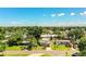 Aerial view showcasing the property's location within a lush, tree-filled neighborhood at 1720 Park Dr, Lakeland, FL 33803