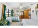 Bright bedroom with two beds, ceiling fan and natural light from the window at 2208 Deerbrook Dr, Lakeland, FL 33811