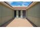 Private courtyard with brick pavers, providing an intimate outdoor living space at 2219 Starboard Rd, Winter Haven, FL 33881